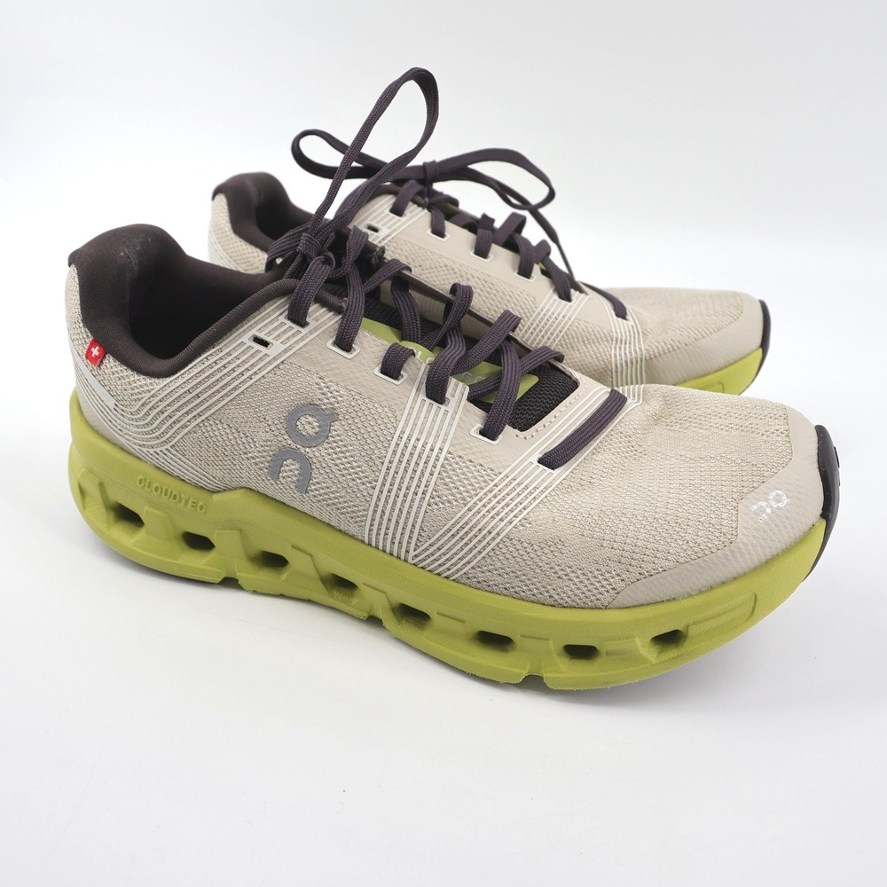 ON Cloud Cloudgo Sand Zest Low Top Sneakers Tan Green Womens 7 - No Insoles